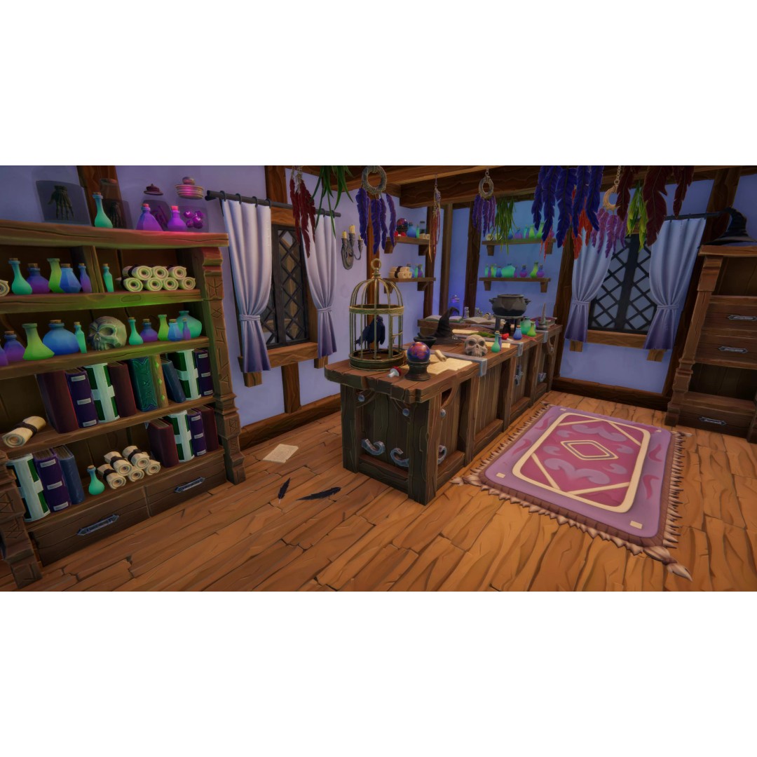 Stylized Village 3D Model – Low Poly Fantasy Settlement, FBX - View 9