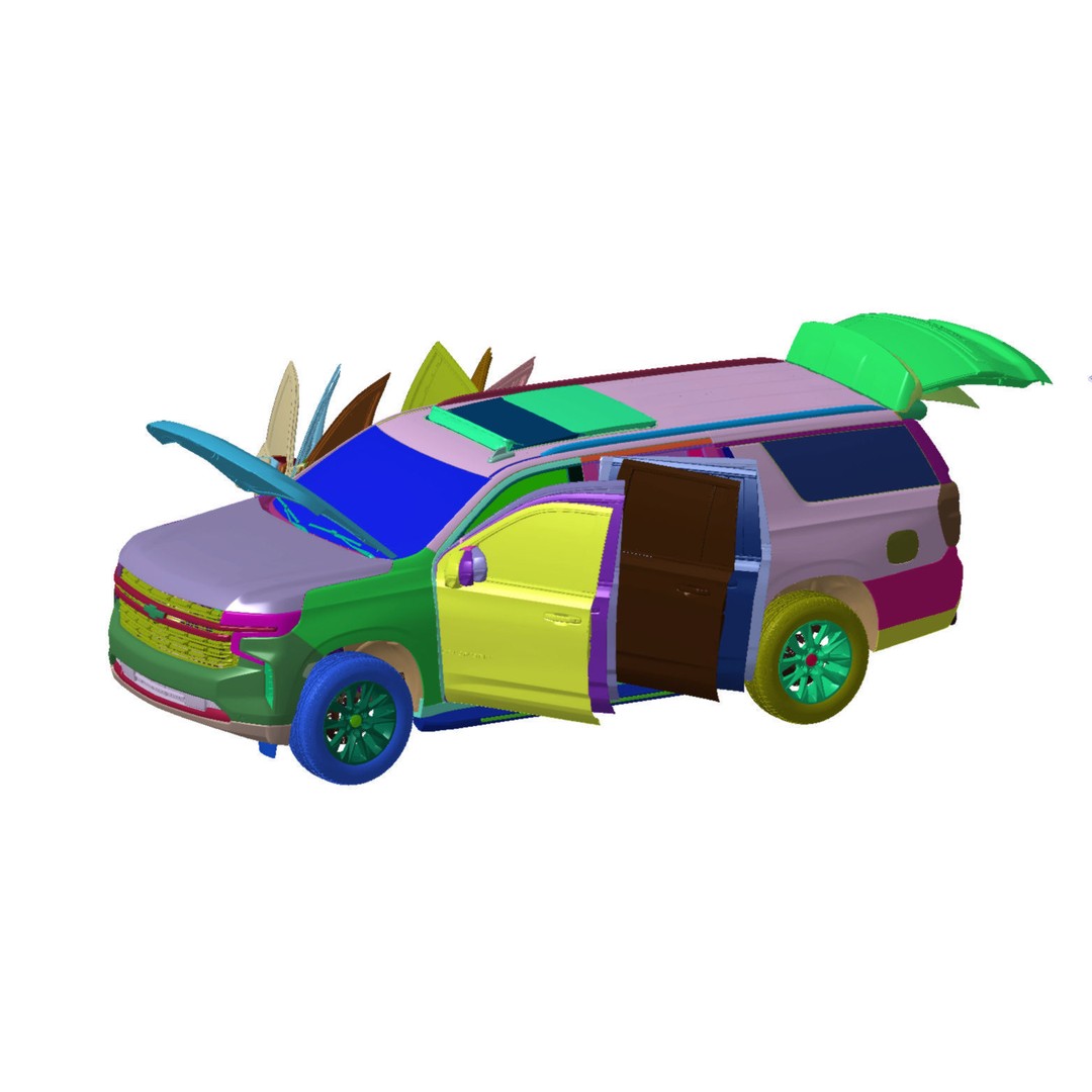 Chevrolet Suburban Premier 2021 3D Model – High Detail Vehicle Scan, STL - View 5
