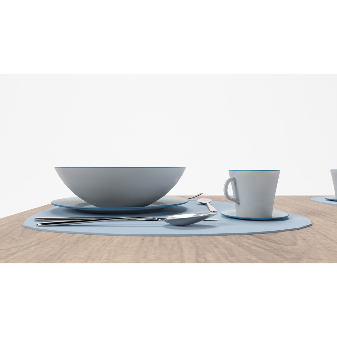 Dining Table Sets 3D Model – High Poly Furniture Collection, FBX - View 27