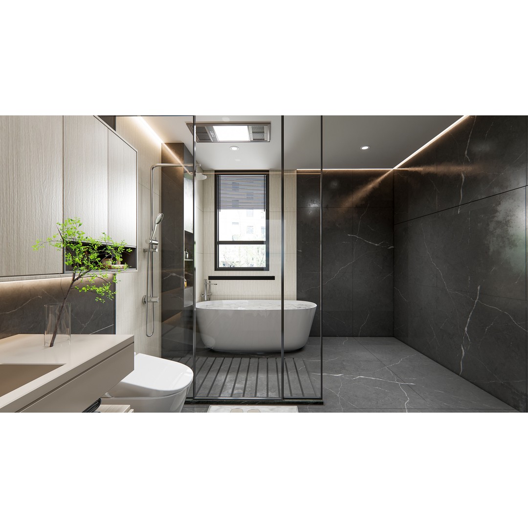 Modern Bathroom 3D Model – Elegant Vanity Scene, Blender, FBX, OBJ - View 10