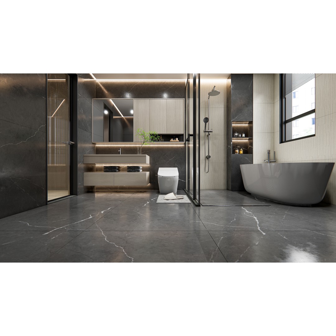 Modern Bathroom 3D Model – Elegant Vanity Scene, Blender, FBX, OBJ - View 17