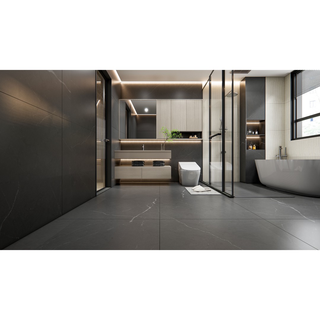 Modern Bathroom 3D Model – Elegant Vanity Scene, Blender, FBX, OBJ - View 19