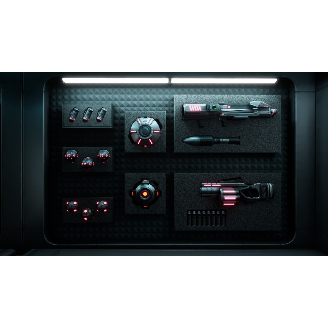 Sci-Fi Weapon Loft Interior 3D Model – Low Poly Game Asset, FBX - View 17