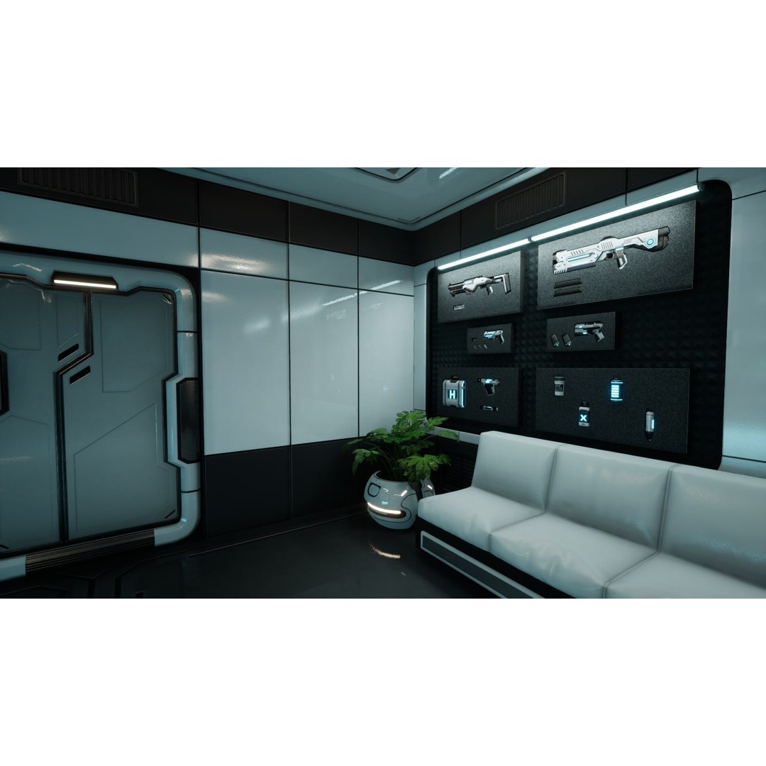 Sci-Fi Weapon Loft Interior 3D Model – Low Poly Game Asset, FBX - View 5
