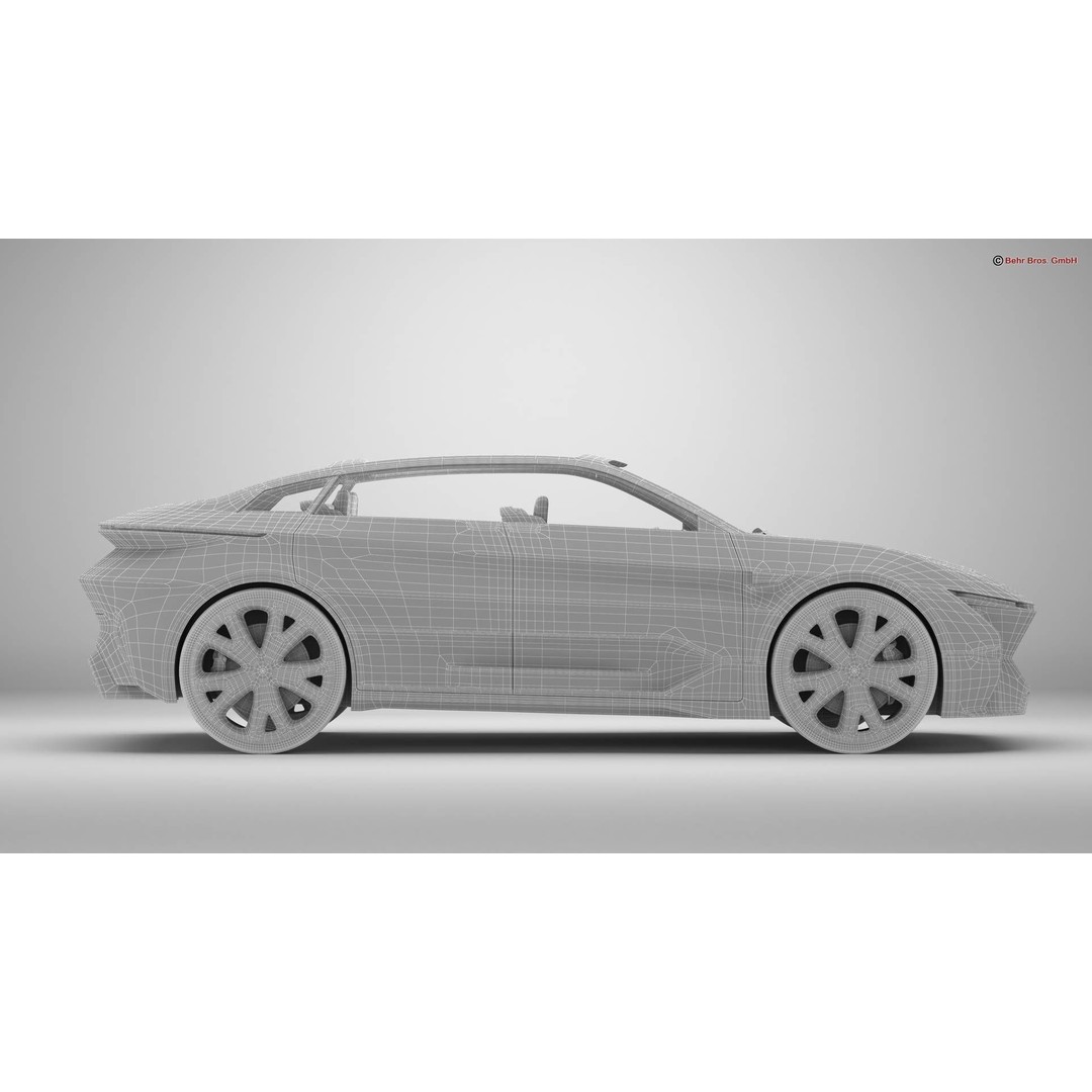 Generic Future EV SUV 2050 3D Model – High Poly Game-Ready Asset, FBX, OBJ - View 22
