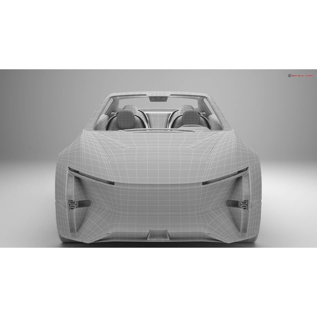 Generic Future EV SUV 2050 3D Model – High Poly Game-Ready Asset, FBX, OBJ - View 23