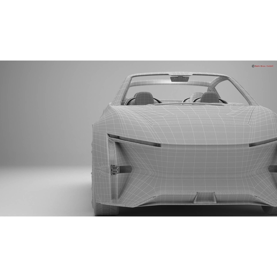 Generic Future EV SUV 2050 3D Model – High Poly Game-Ready Asset, FBX, OBJ - View 24