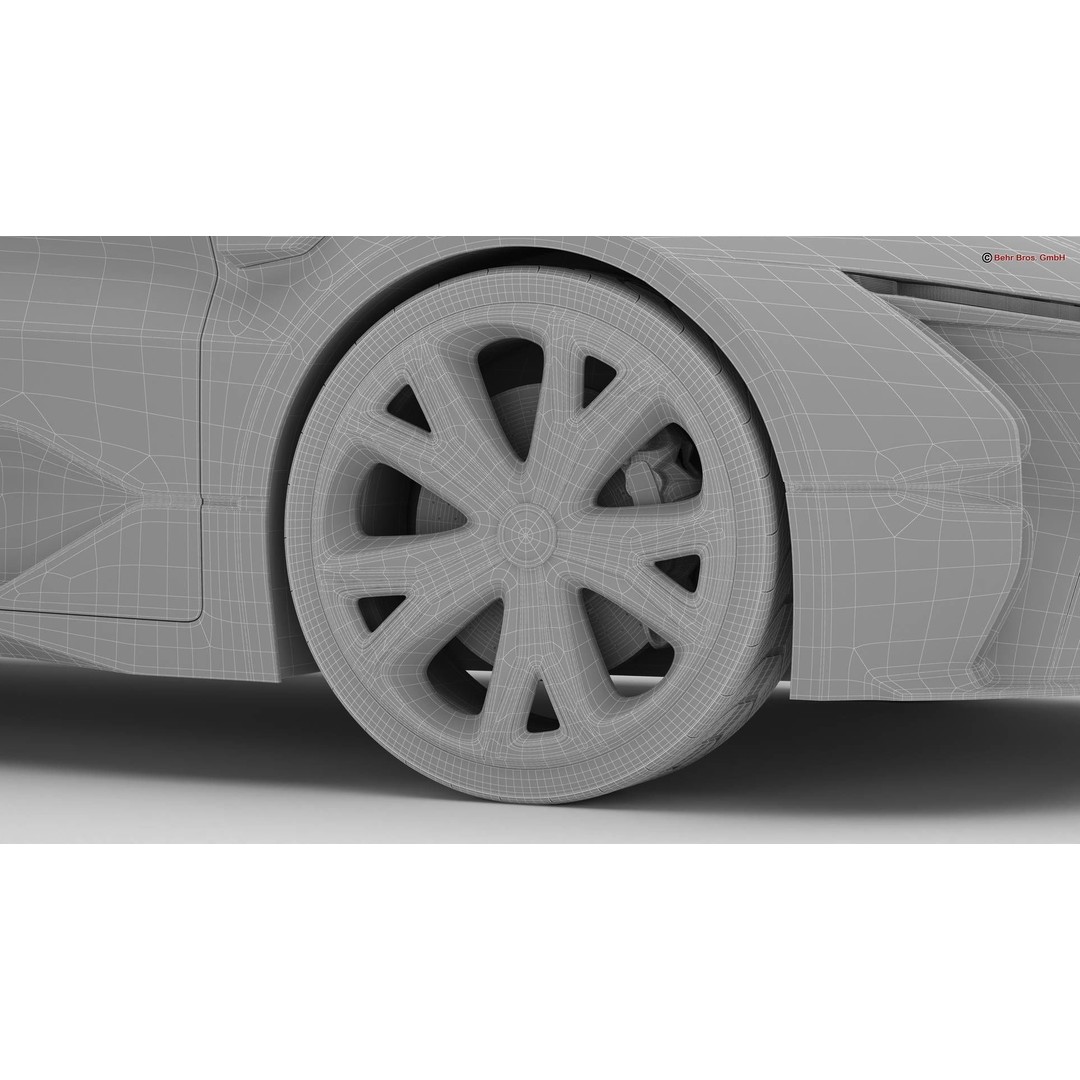 Generic Future EV SUV 2050 3D Model – High Poly Game-Ready Asset, FBX, OBJ - View 25
