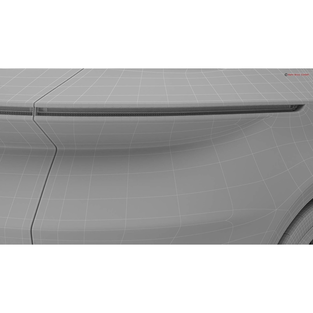 Generic Future EV SUV 2050 3D Model – High Poly Game-Ready Asset, FBX, OBJ - View 27
