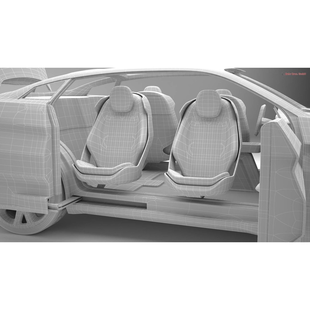 Generic Future EV SUV 2050 3D Model – High Poly Game-Ready Asset, FBX, OBJ - View 31