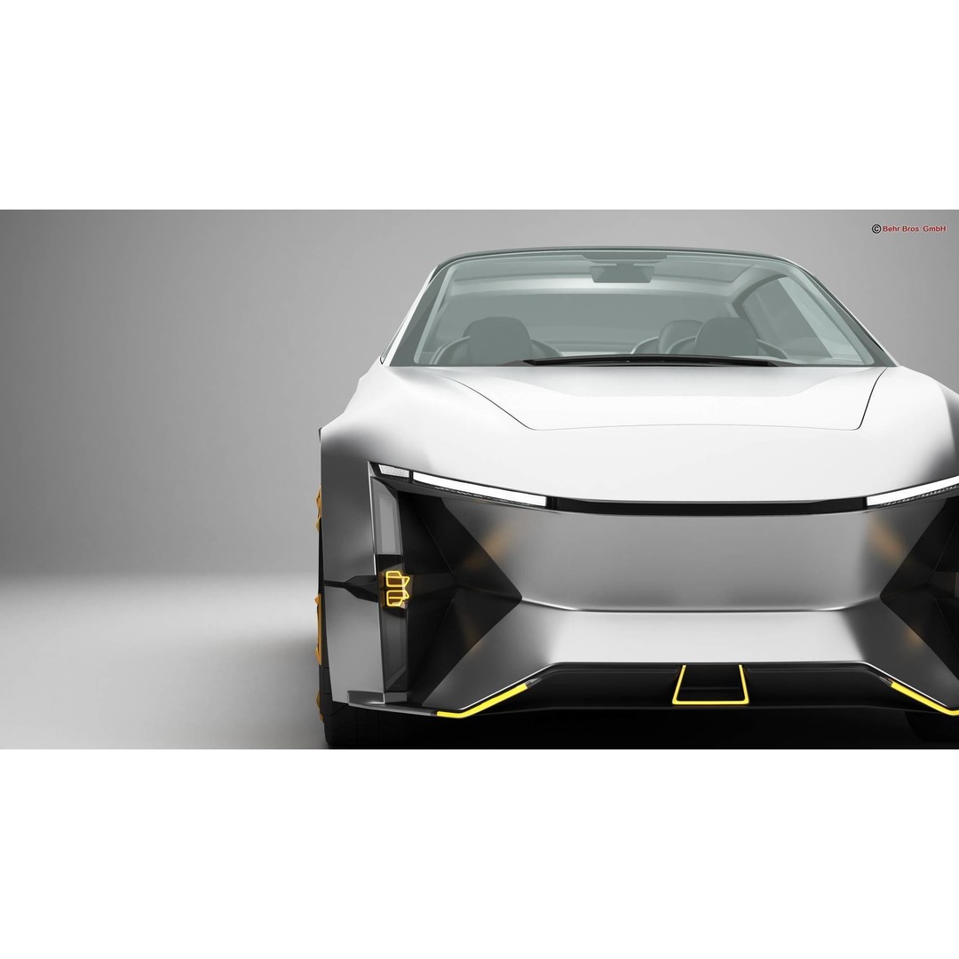 Generic Future EV SUV 2050 3D Model – High Poly Game-Ready Asset, FBX, OBJ - View 9