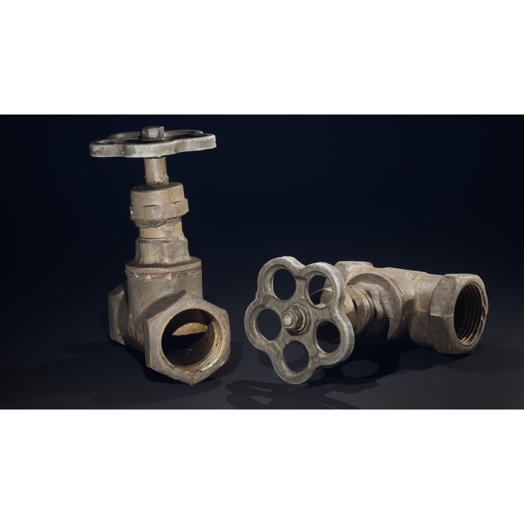 Pipes System 3D Model – Low Poly Industrial Asset, PBR Textures - View 12