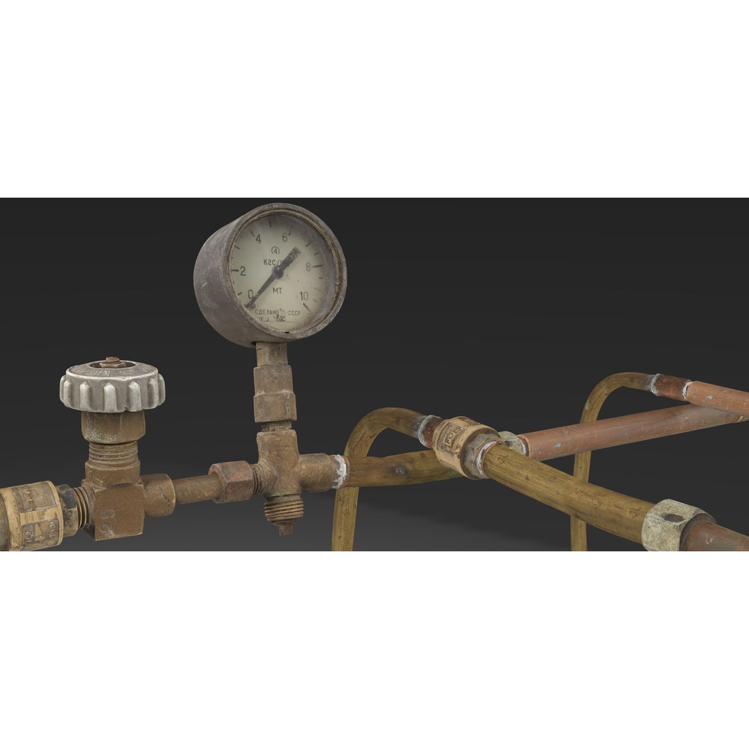 Pipes System 3D Model – Low Poly Industrial Asset, PBR Textures - View 5