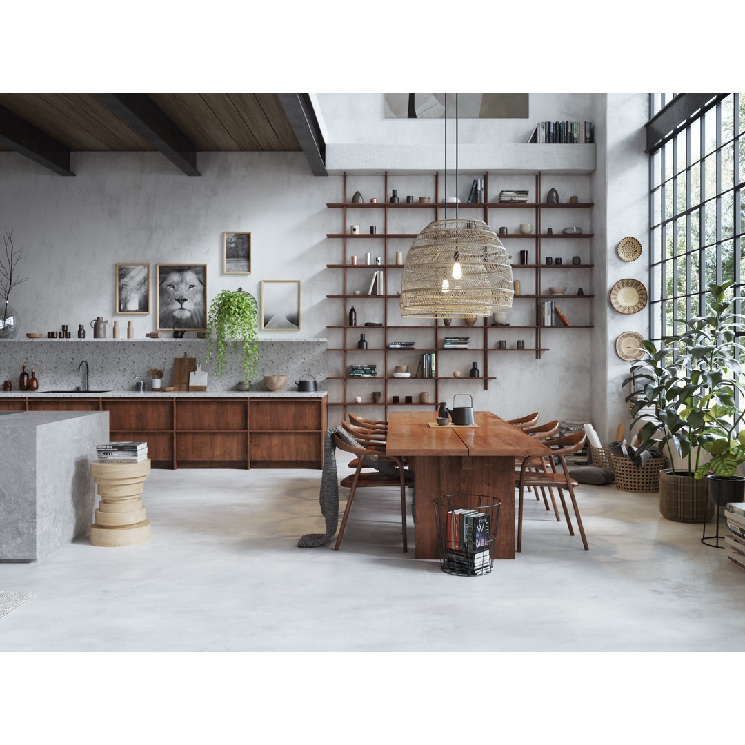 Boho Design Interior Scene 3D Model – Cinema 4D & Octane Render - View 6