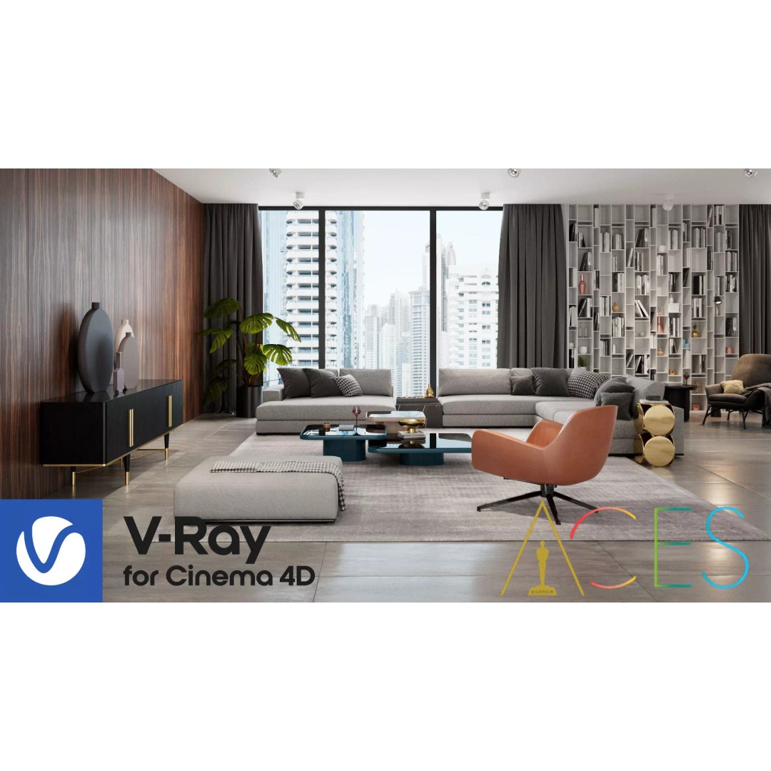 Modern Apartment Scene 3D Model – High-Quality Interior, Cinema 4D - View 2
