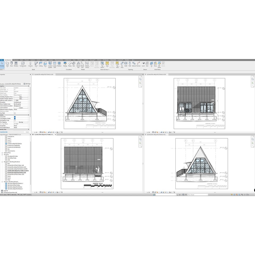 A-Frame House 3D Model – Detailed Architectural Design, Revit & Lumion Formats - View 16