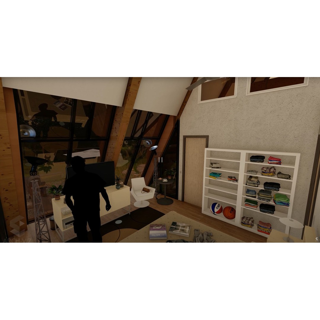 A-Frame House 3D Model – Detailed Architectural Design, Revit & Lumion Formats - View 9