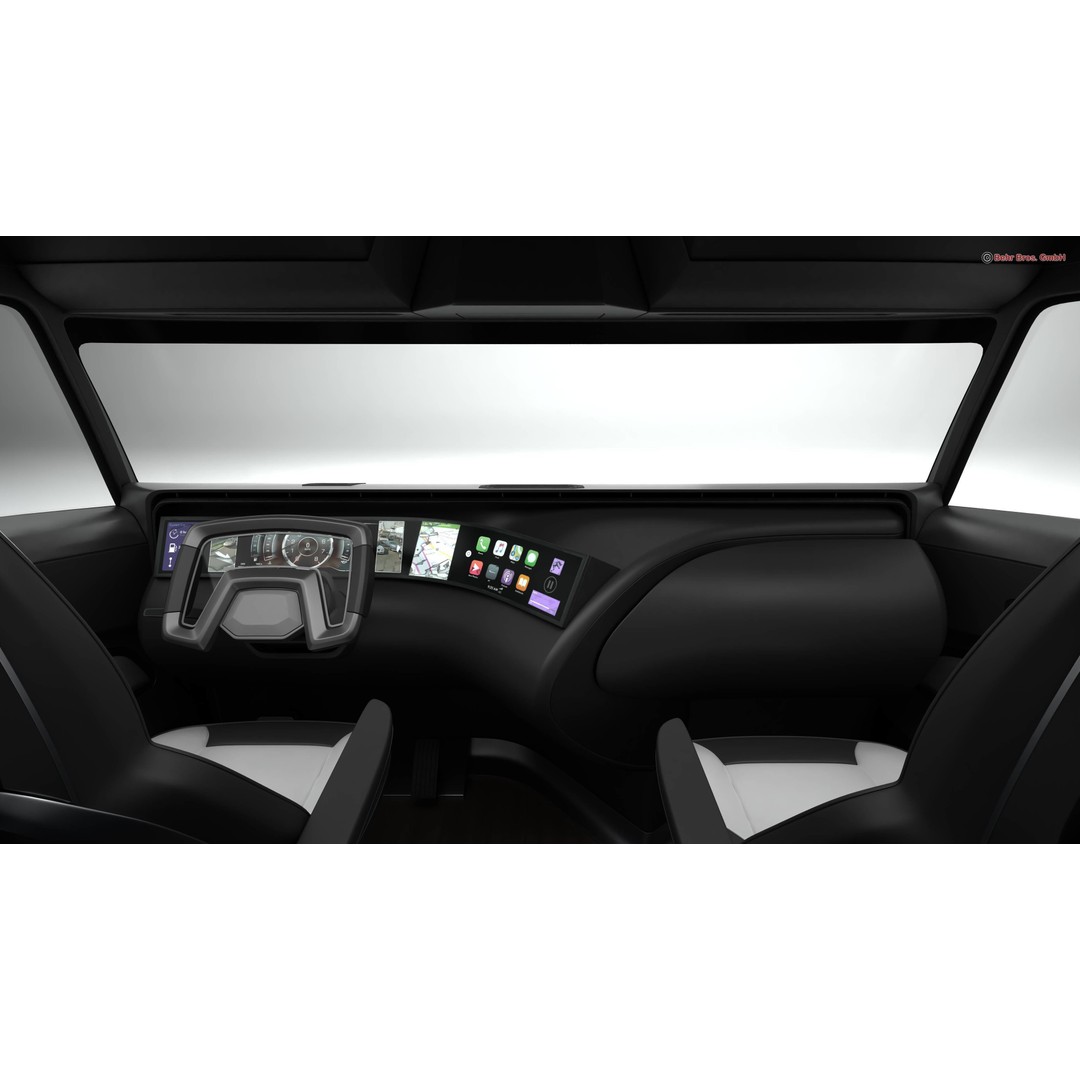 Generic Future Truck EV 3D Model – High Poly Vehicle, FBX, OBJ - View 15