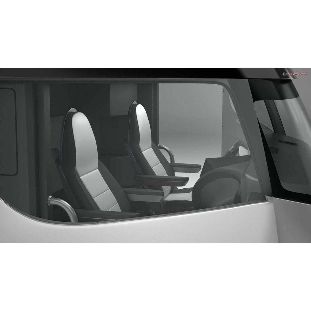 Generic Future Truck EV 3D Model – High Poly Vehicle, FBX, OBJ - View 17