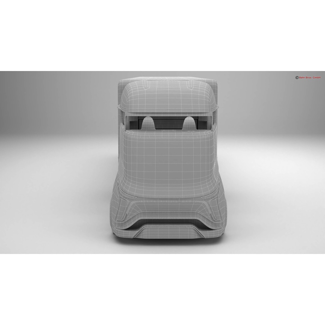 Generic Future Truck EV 3D Model – High Poly Vehicle, FBX, OBJ - View 24