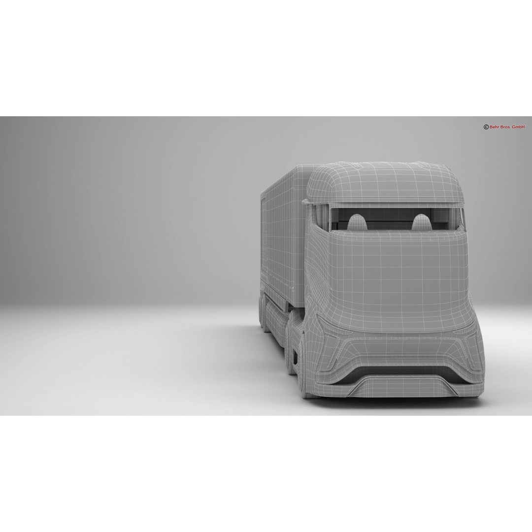 Generic Future Truck EV 3D Model – High Poly Vehicle, FBX, OBJ - View 25