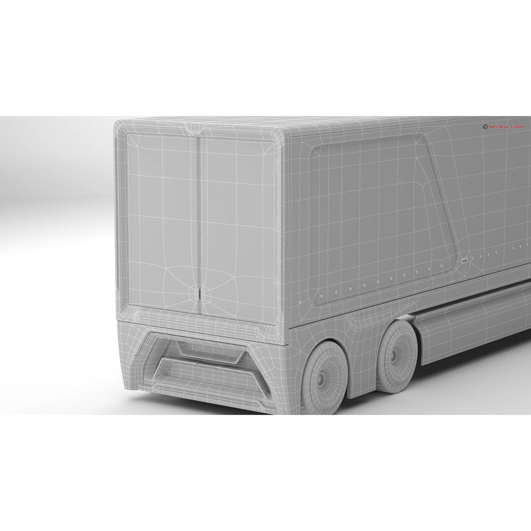 Generic Future Truck EV 3D Model – High Poly Vehicle, FBX, OBJ - View 28