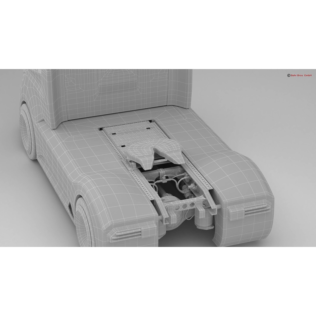 Generic Future Truck EV 3D Model – High Poly Vehicle, FBX, OBJ - View 29