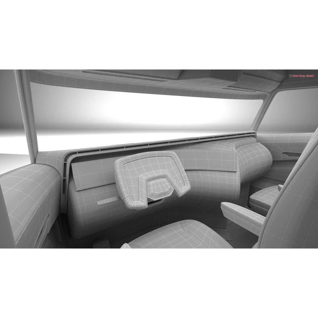 Generic Future Truck EV 3D Model – High Poly Vehicle, FBX, OBJ - View 31