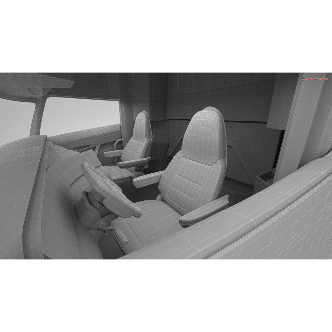 Generic Future Truck EV 3D Model – High Poly Vehicle, FBX, OBJ - View 32