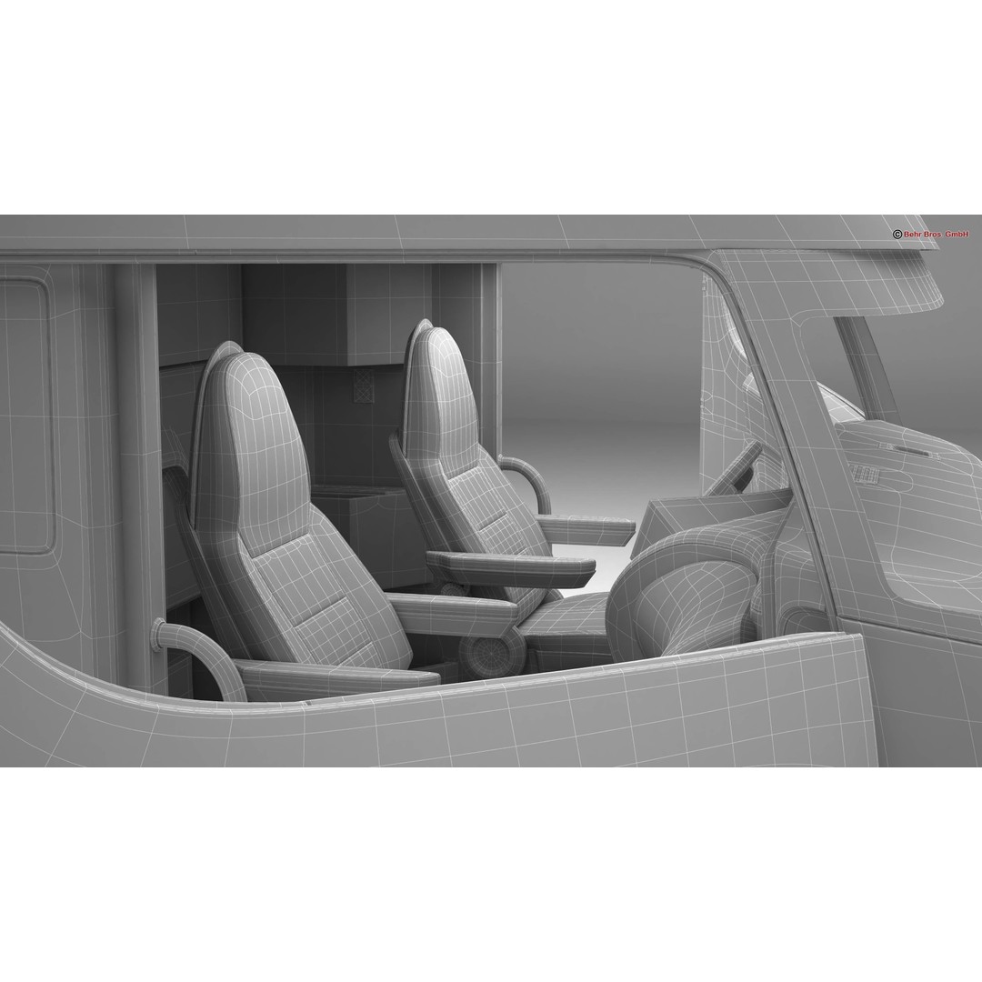 Generic Future Truck EV 3D Model – High Poly Vehicle, FBX, OBJ - View 33