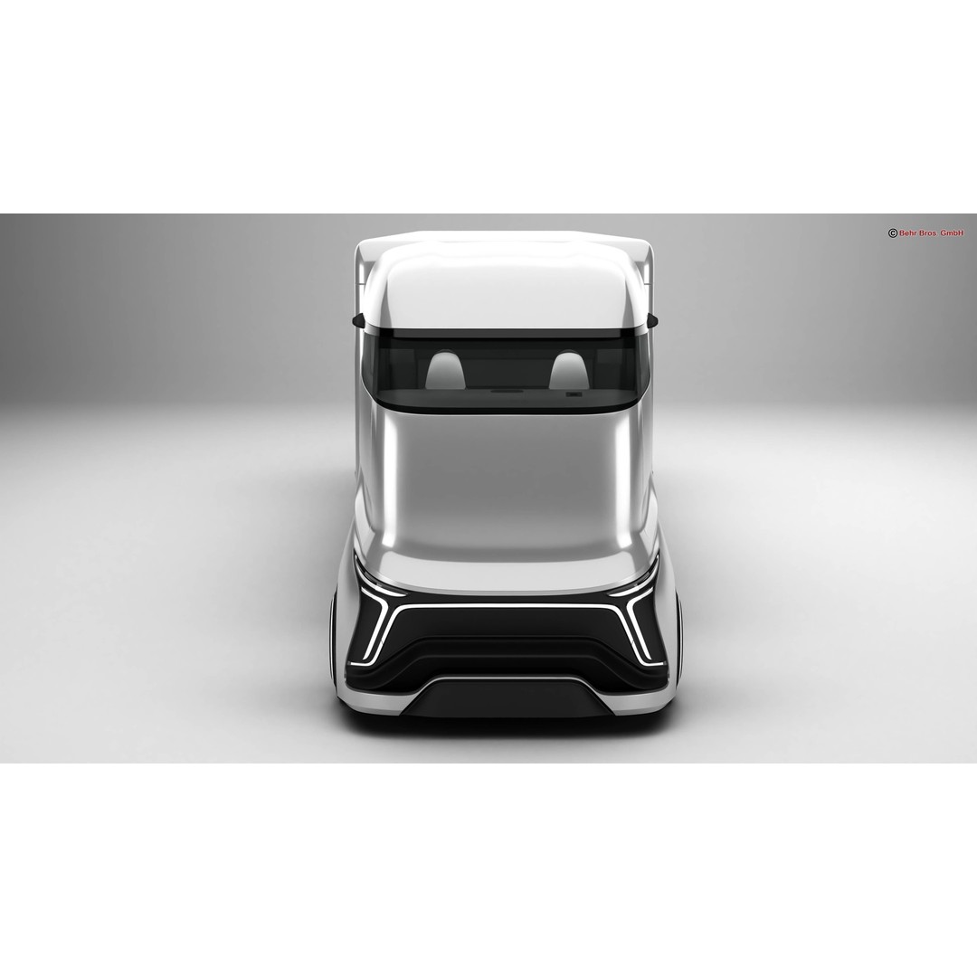 Generic Future Truck EV 3D Model – High Poly Vehicle, FBX, OBJ - View 8