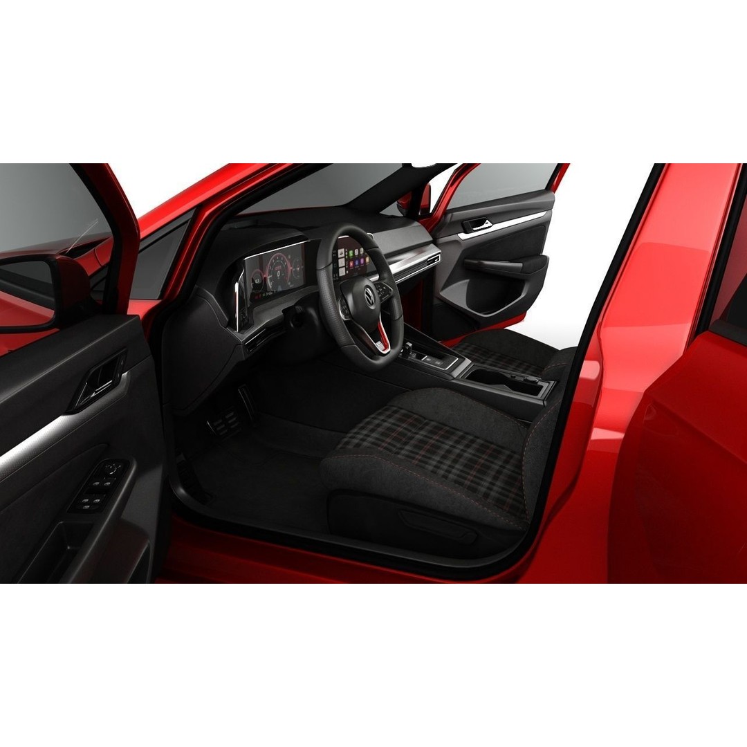 Volkswagen Golf GTI 2021 3D Model – High Poly Compact Car, FBX, OBJ - View 13