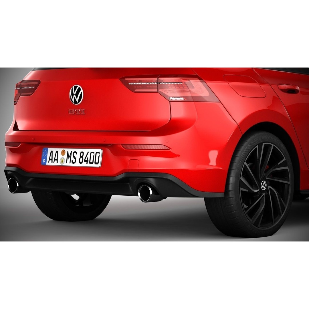 Volkswagen Golf GTI 2021 3D Model – High Poly Compact Car, FBX, OBJ - View 7