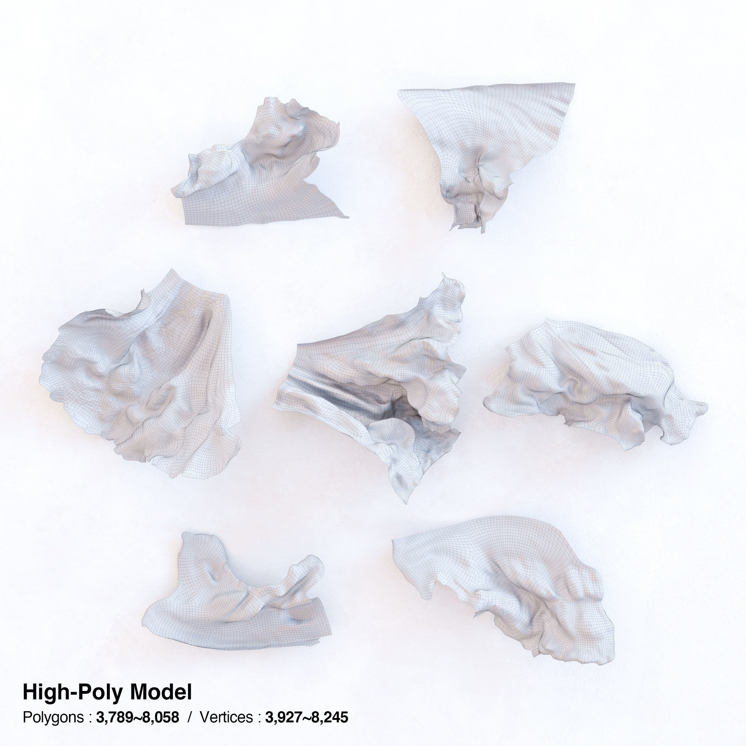 Red Leaf Lettuce - Low-Poly Game-Ready 3D Model - View 13