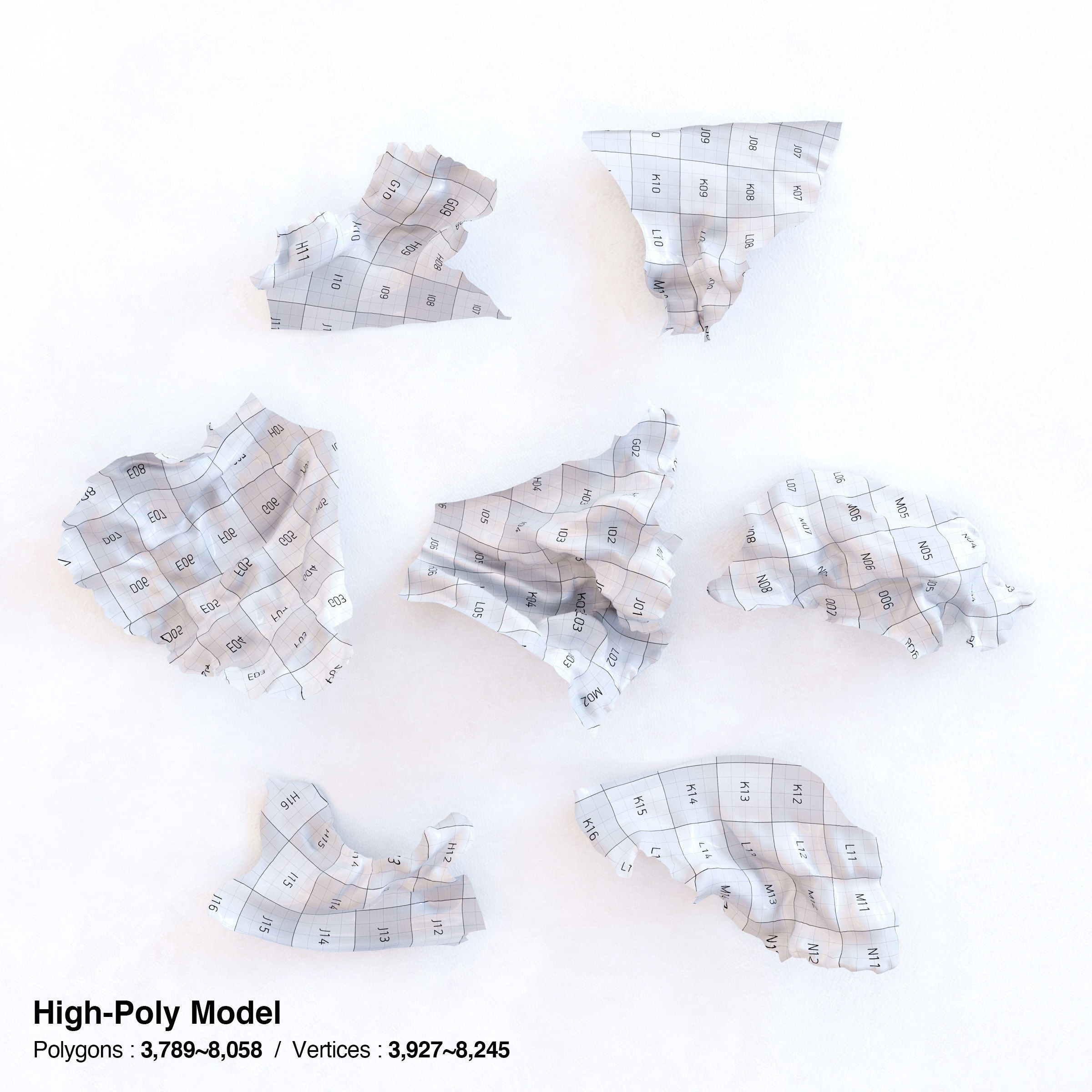 Red Leaf Lettuce - Low-Poly Game-Ready 3D Model - View 14