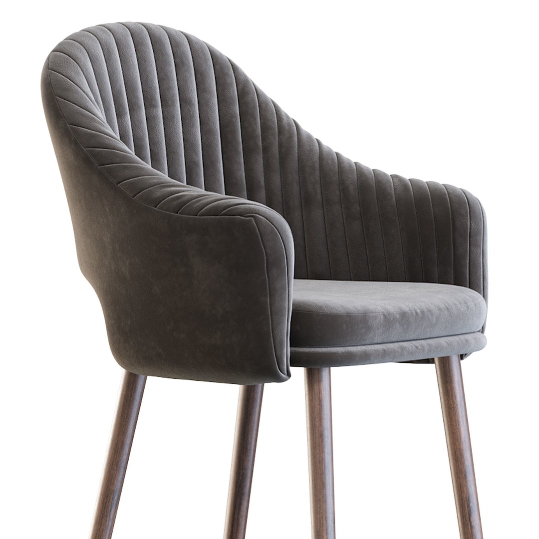 Deephouse Barstool 3D Model – Industrial Modern Chair, FBX & OBJ - View 21