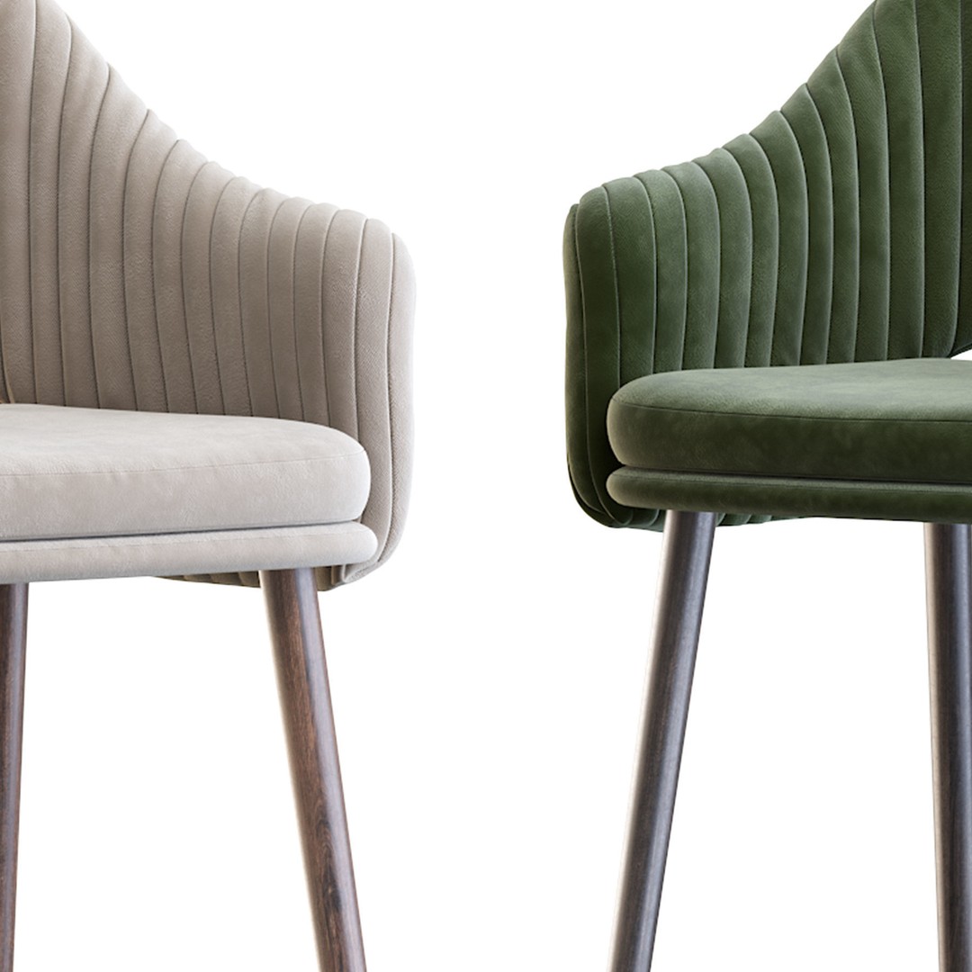 Deephouse Barstool 3D Model – Industrial Modern Chair, FBX & OBJ - View 8