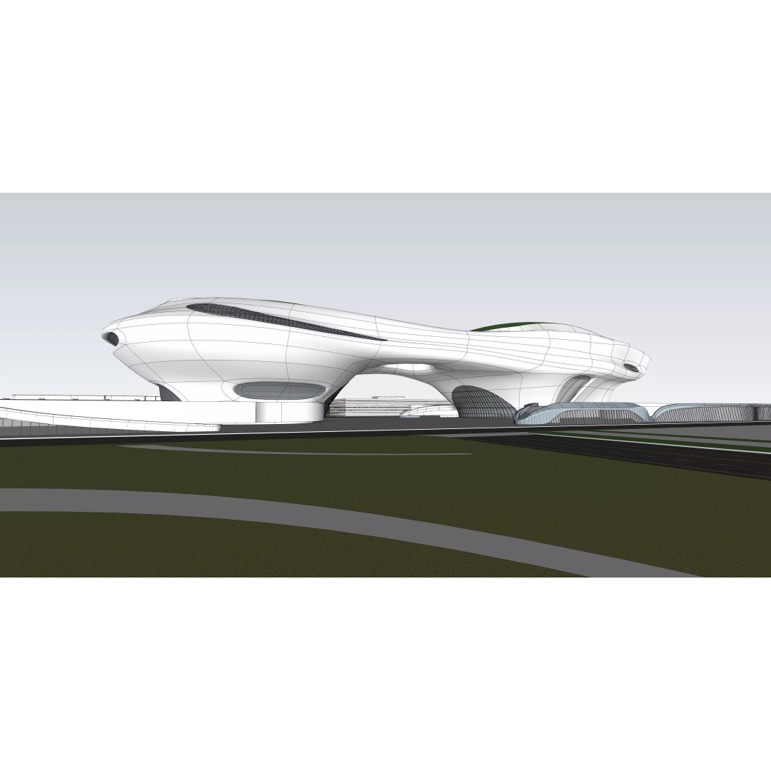 Lucas Narrative Art Museum 3D Model – Architectural Organic Design, Rhino - View 10