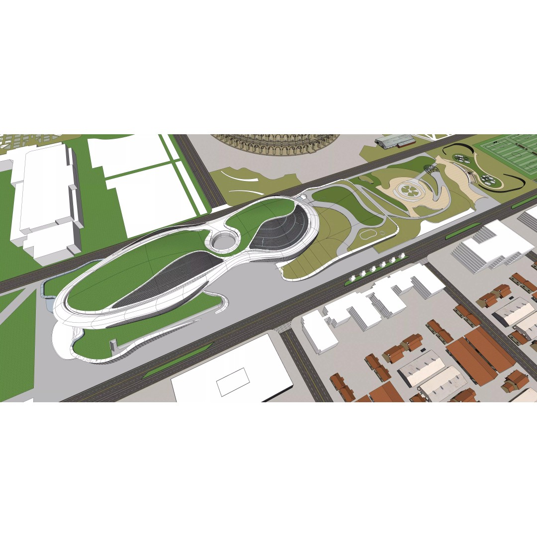Lucas Narrative Art Museum 3D Model – Architectural Organic Design, Rhino - View 11