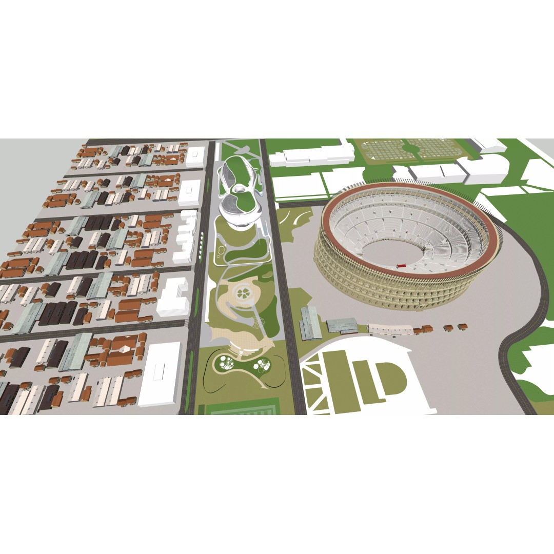 Lucas Narrative Art Museum 3D Model – Architectural Organic Design, Rhino - View 12