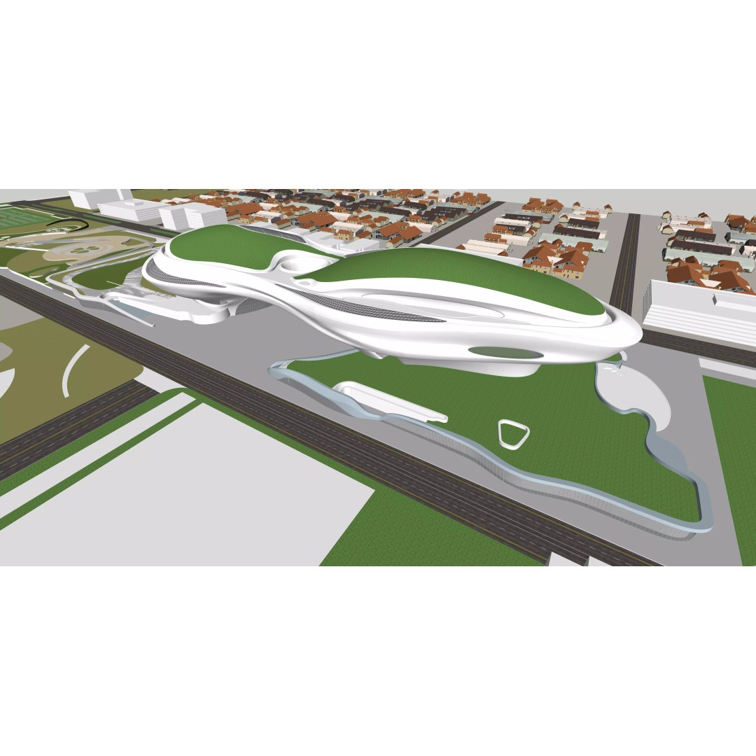 Lucas Narrative Art Museum 3D Model – Architectural Organic Design, Rhino - View 14