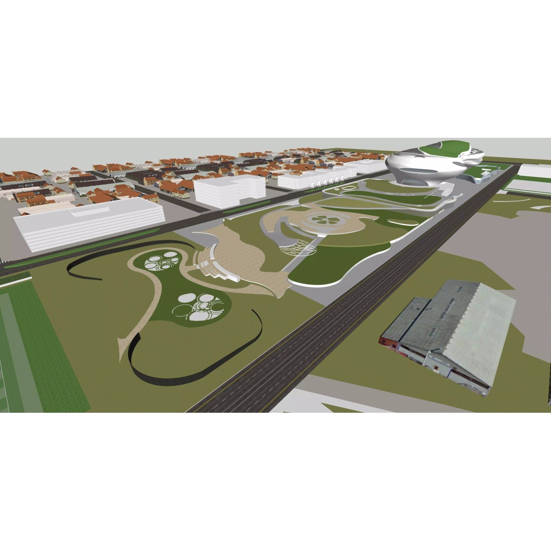 Lucas Narrative Art Museum 3D Model – Architectural Organic Design, Rhino - View 15
