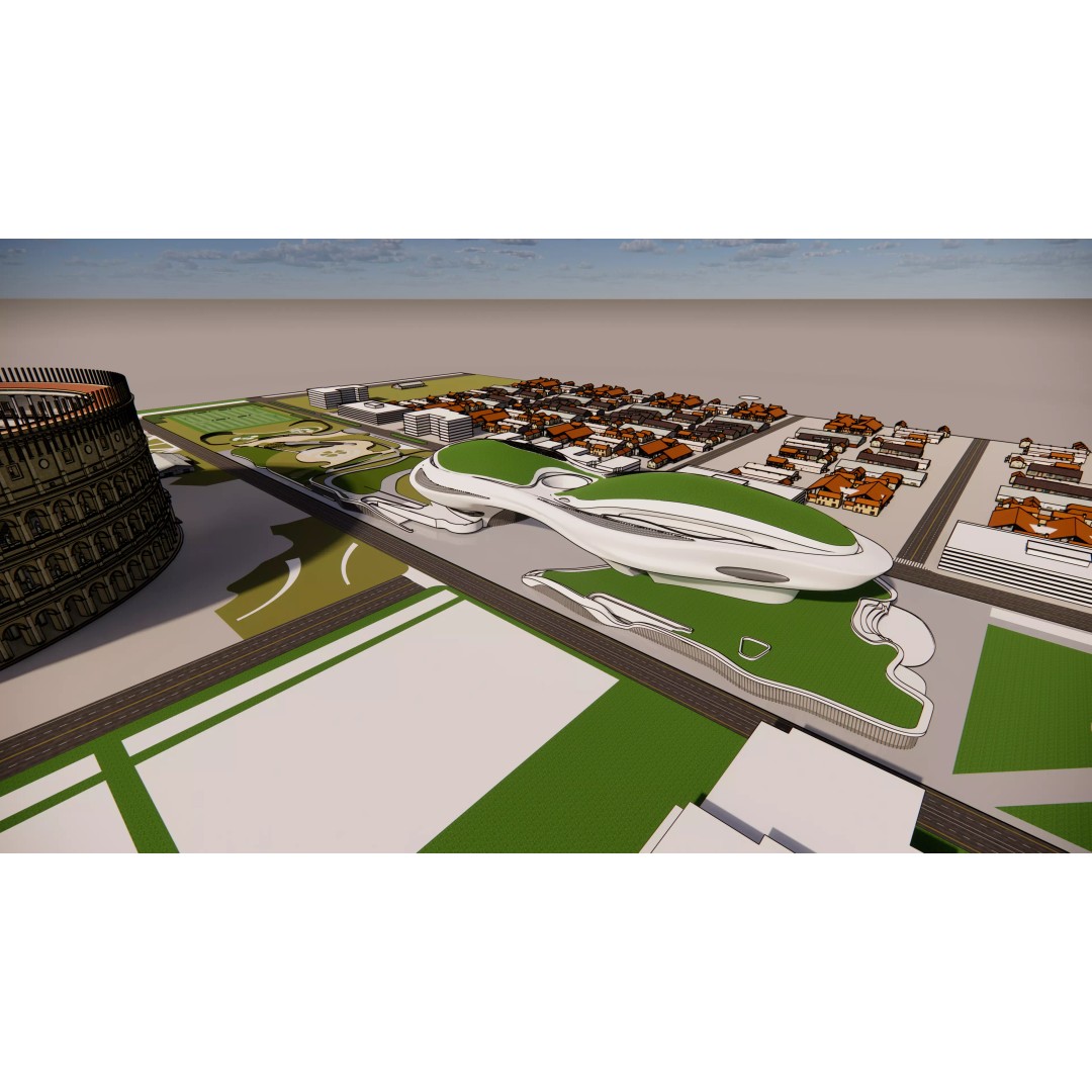 Lucas Narrative Art Museum 3D Model – Architectural Organic Design, Rhino - View 16