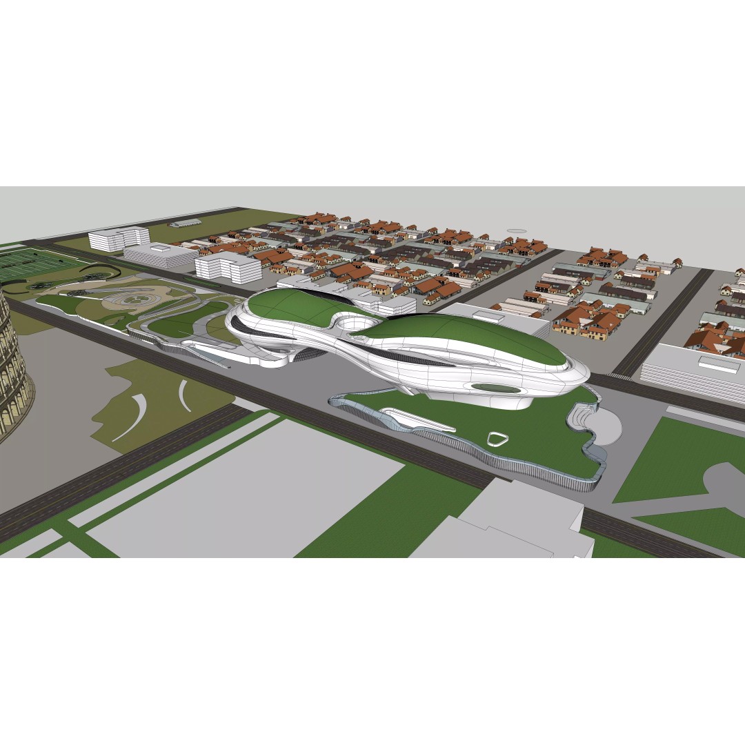 Lucas Narrative Art Museum 3D Model – Architectural Organic Design, Rhino - View 6