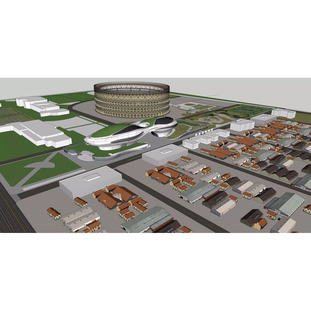 Lucas Narrative Art Museum 3D Model – Architectural Organic Design, Rhino - View 9