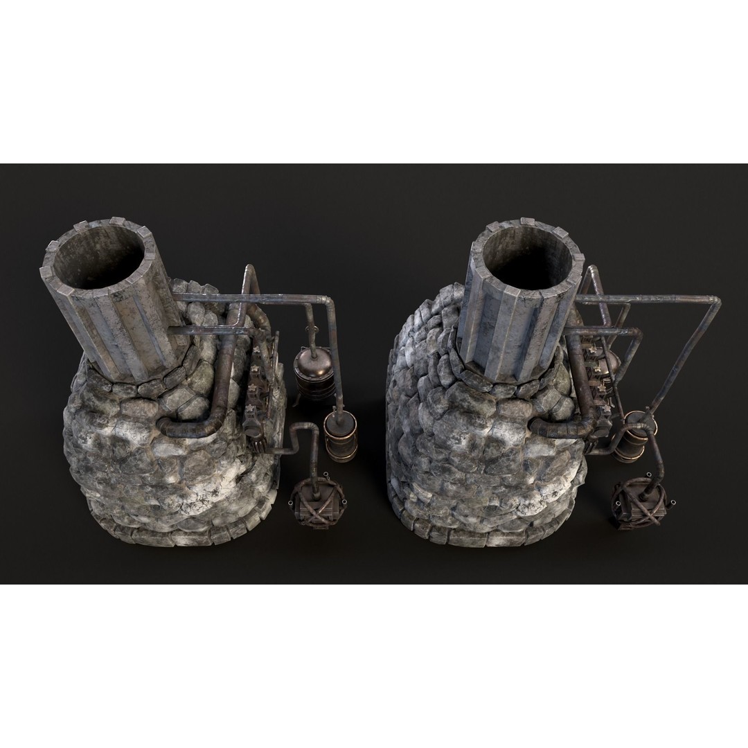 Medieval Alchemy Forge 3D Model – Low Poly Game Asset, FBX - View 22