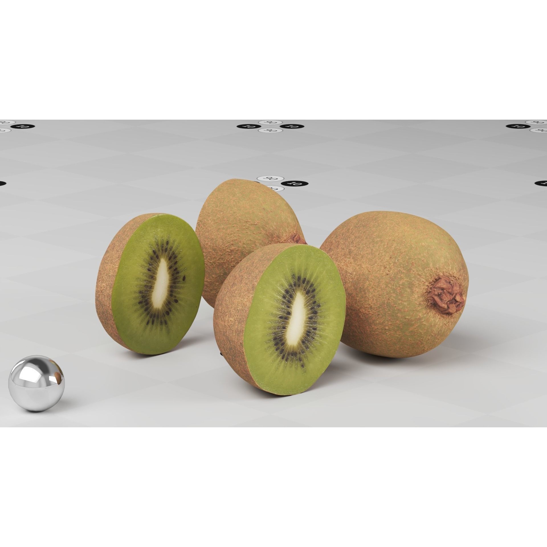 Kiwi - Low-Poly Game-Ready 3D Model - View 11