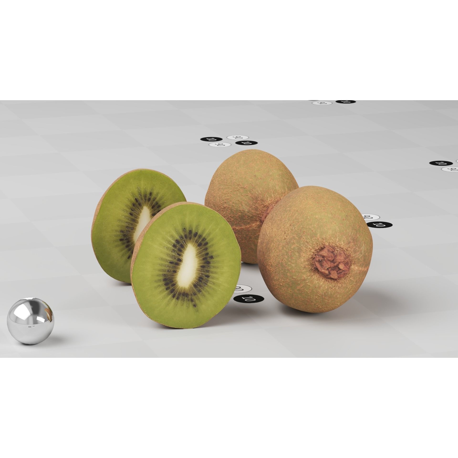 Kiwi - Low-Poly Game-Ready 3D Model - View 12