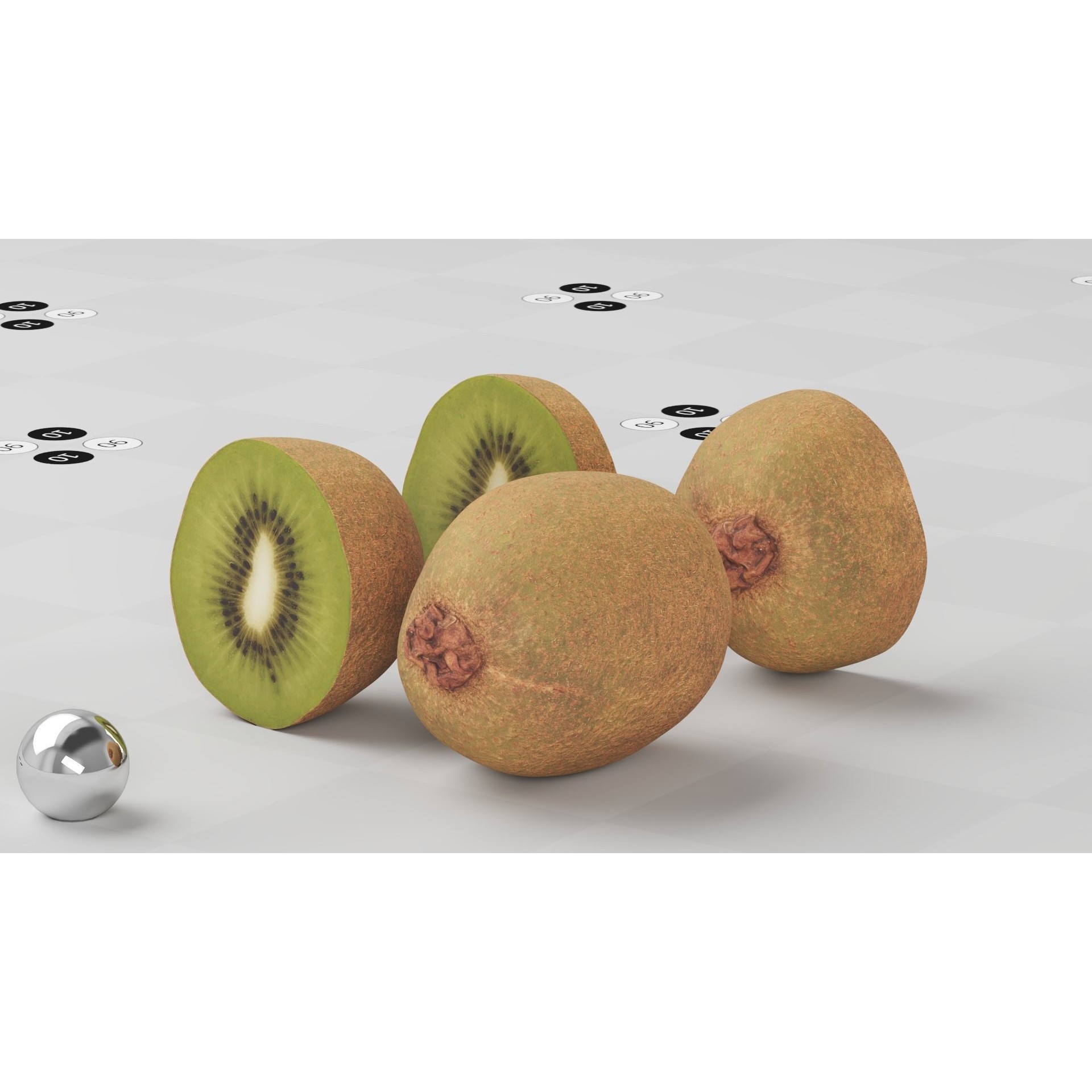 Kiwi - Low-Poly Game-Ready 3D Model - View 14