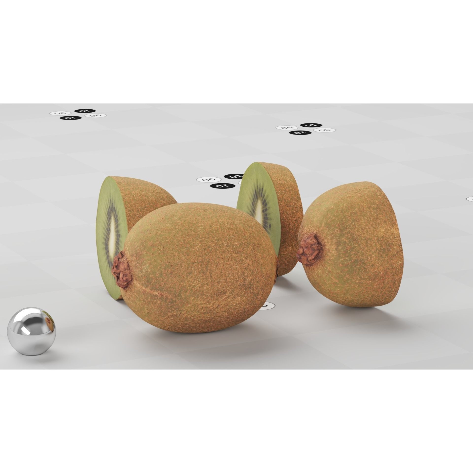 Kiwi - Low-Poly Game-Ready 3D Model - View 15